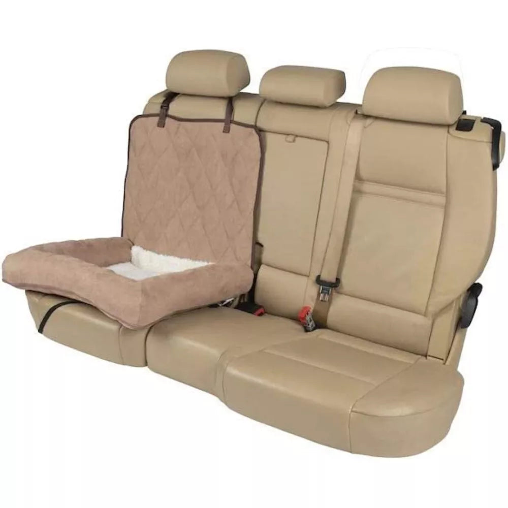 Cama‑funda para asiento de coche para perros con base antideslizante
