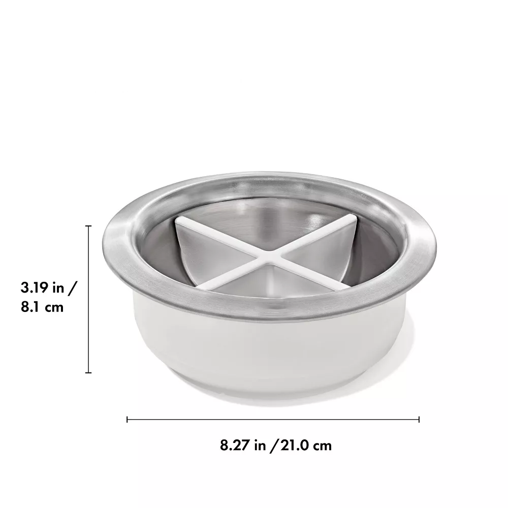Tazón de comida lenta con inserto de silicona y base pesada antideslizante