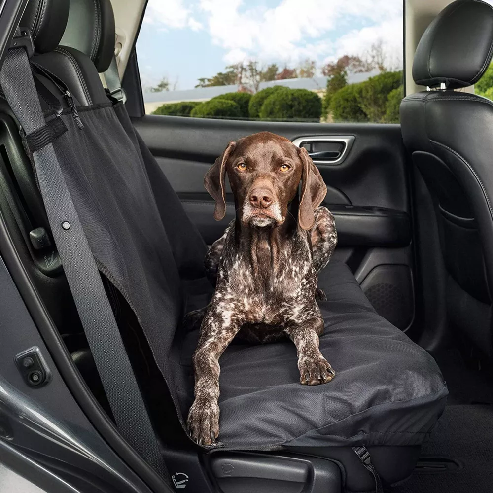 Funda impermeable para asiento de banco trasero para mascotas de coche